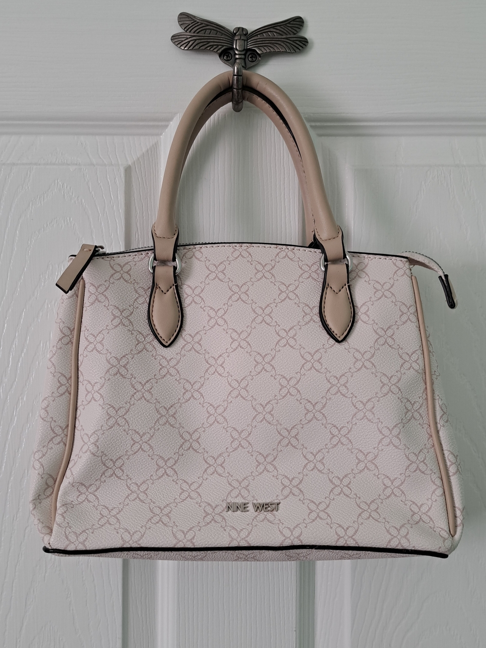 Nine West Cream Top-Handle Satchel